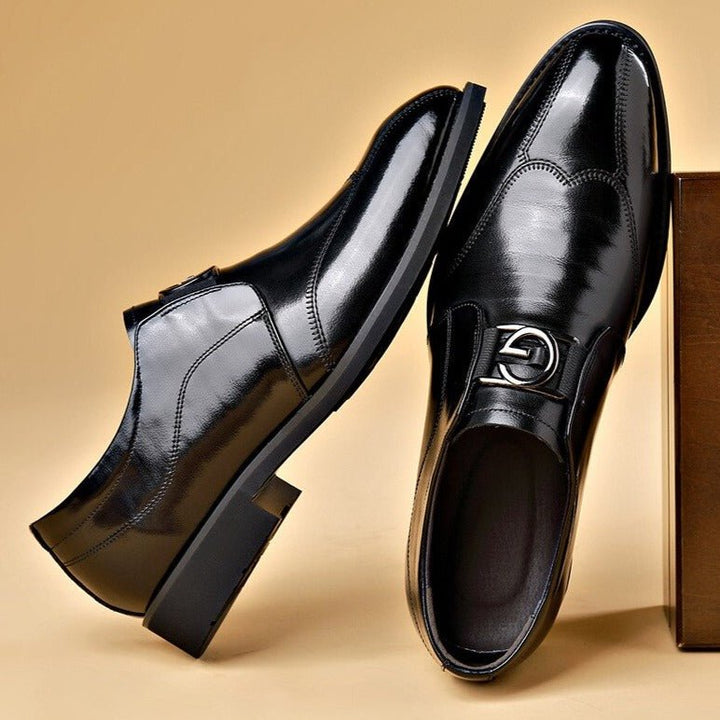 Esben | Men's Patent Leather Slip-On Formal Shoes for Winter