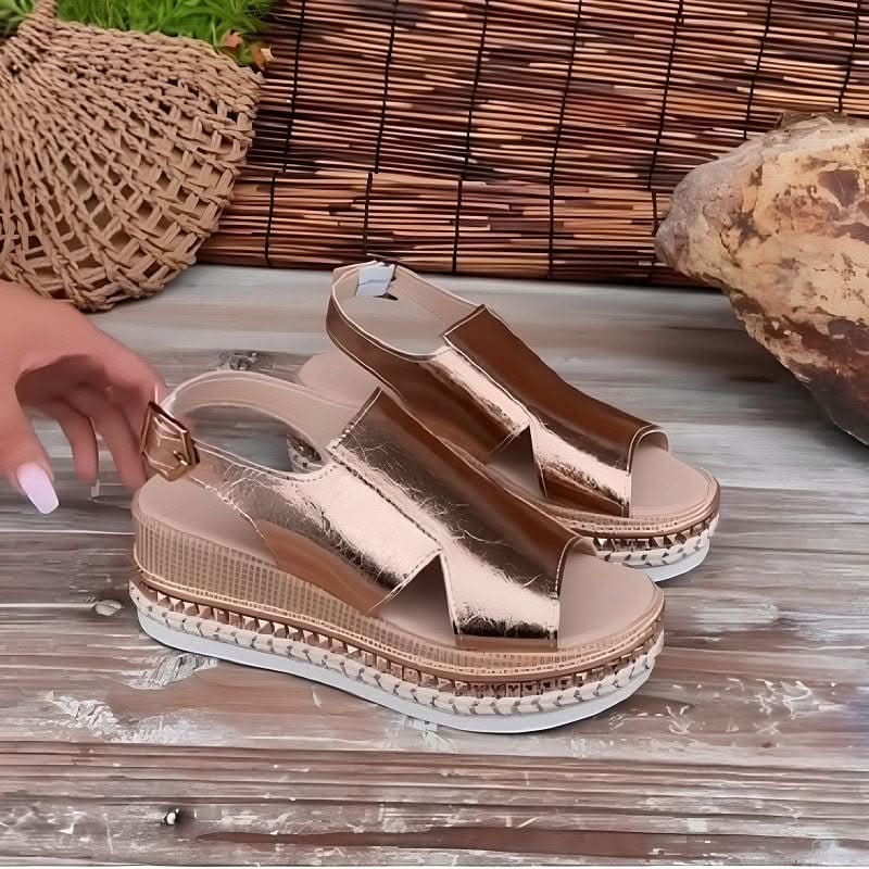 Emberly - Wedge Platform Orthopedic Sandals
