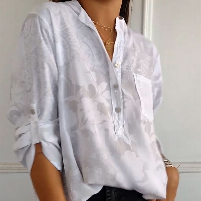 Thalina - Embellished Pocket Blouse