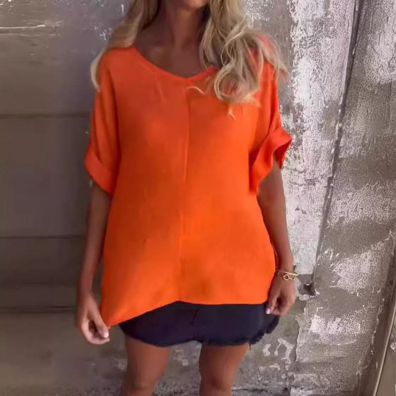 Daniela - Comfy Casual V-Neck Top