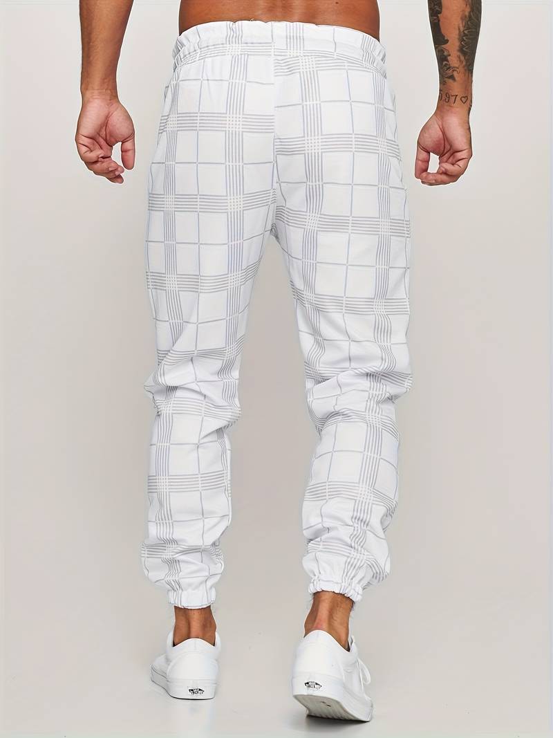 Anker | Men's Lightweight Checkered Jogger Pants for Winter
