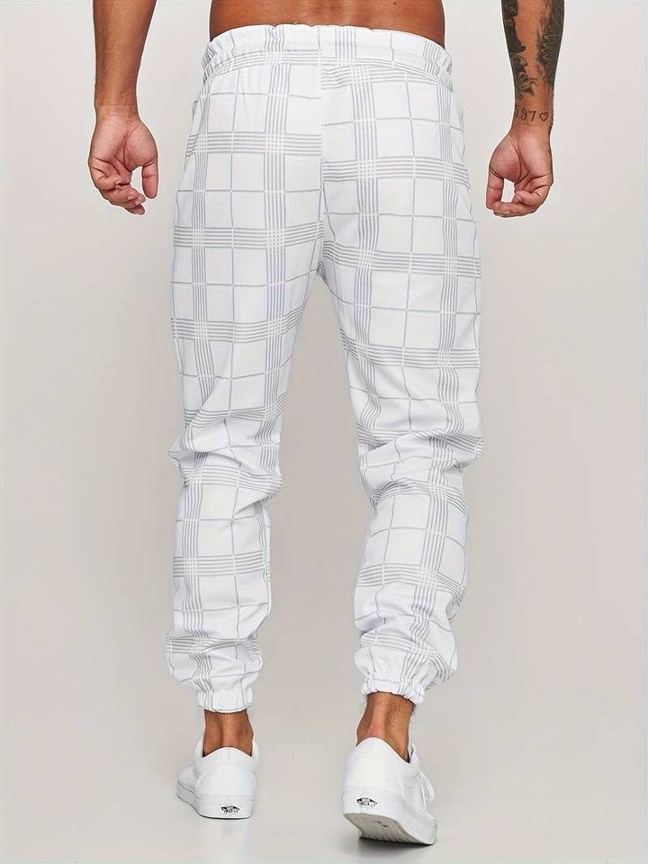 Anker | Men's Lightweight Checkered Jogger Pants for Winter