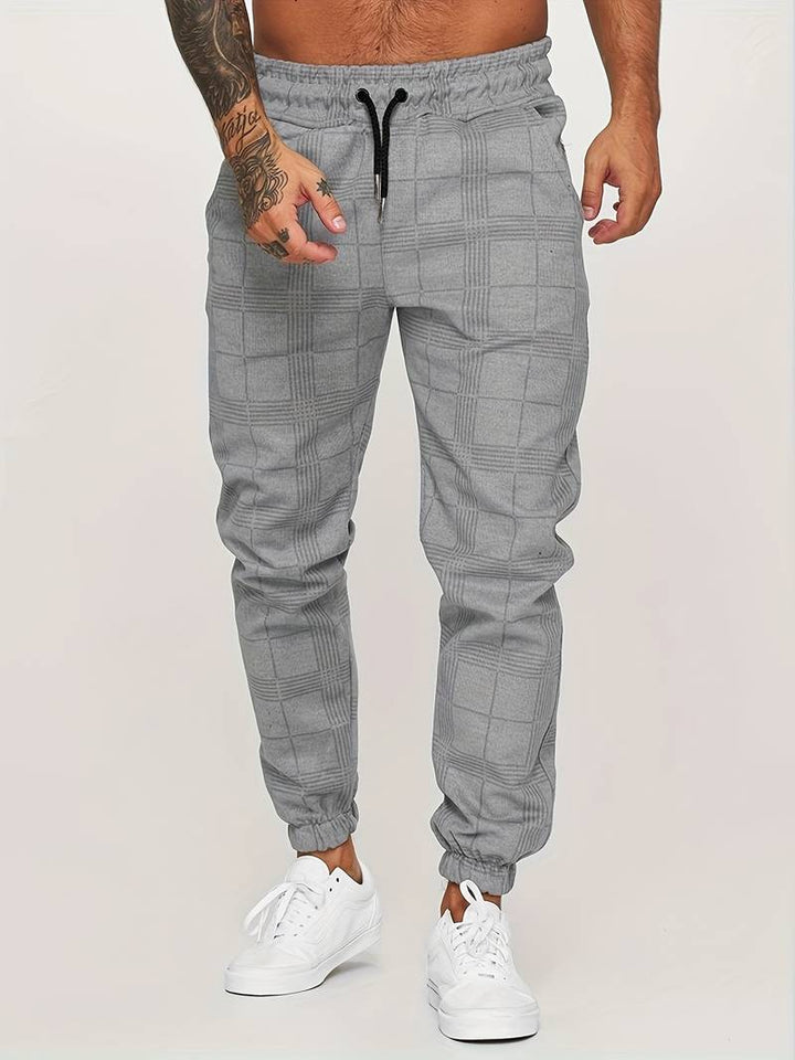 Anker | Men's Lightweight Checkered Jogger Pants for Winter
