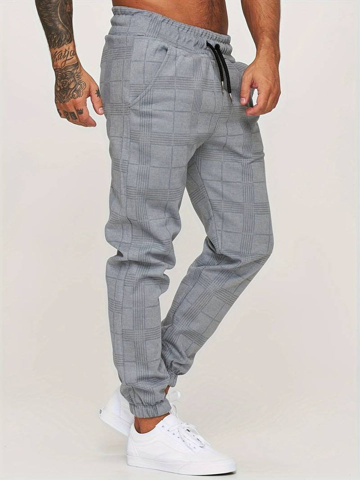 Anker | Men's Lightweight Checkered Jogger Pants for Winter