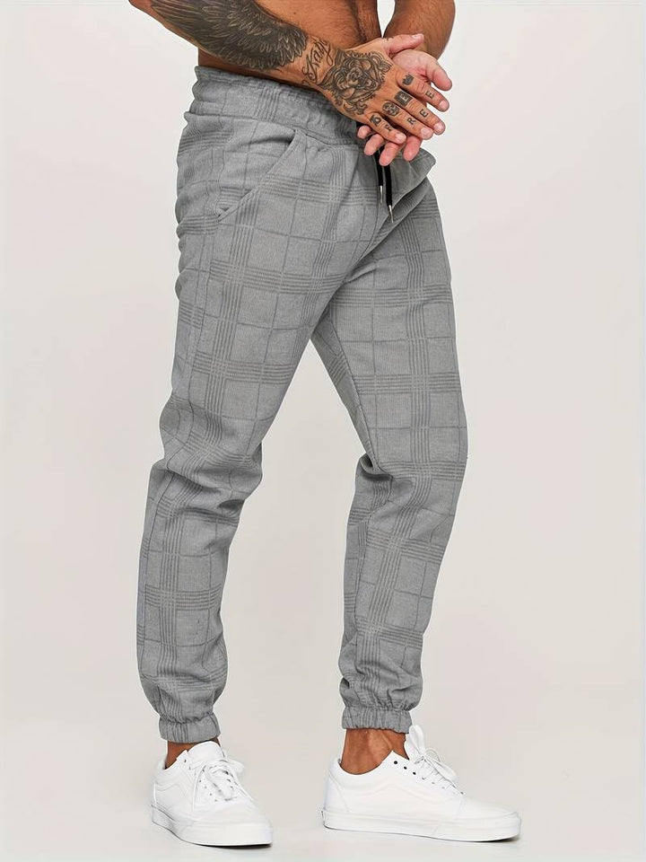 Anker | Men's Lightweight Checkered Jogger Pants for Winter