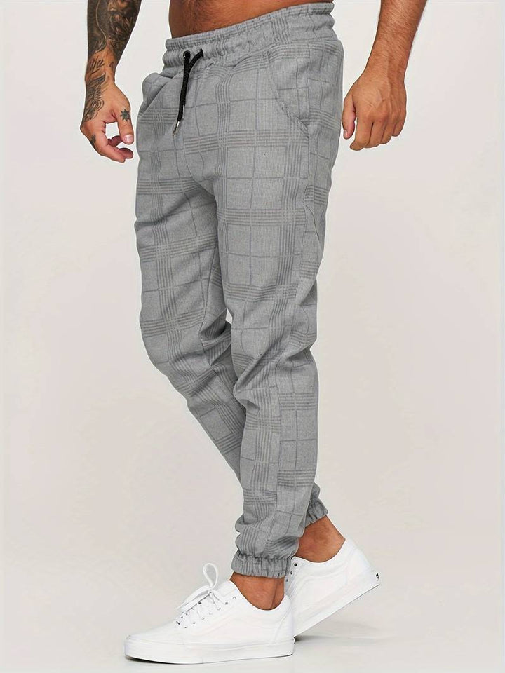 Anker | Men's Lightweight Checkered Jogger Pants for Winter