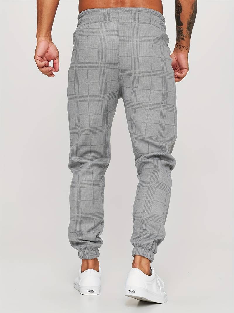 Anker | Men's Lightweight Checkered Jogger Pants for Winter