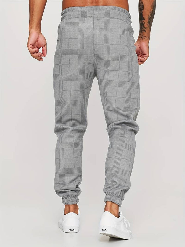Anker | Men's Lightweight Checkered Jogger Pants for Winter