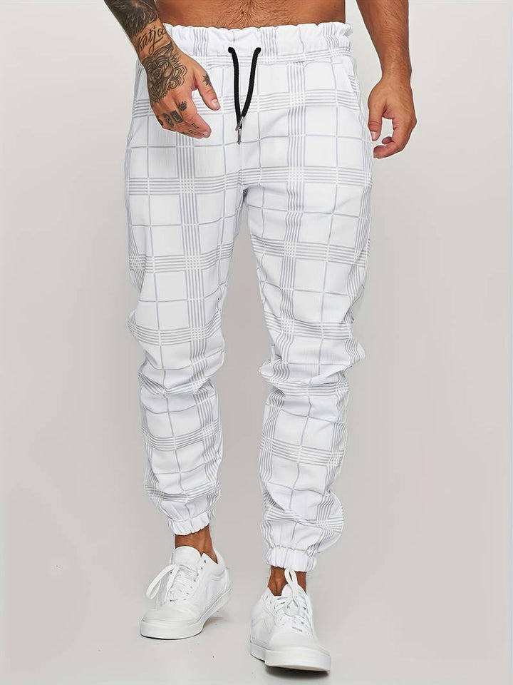 Anker | Men's Lightweight Checkered Jogger Pants for Winter