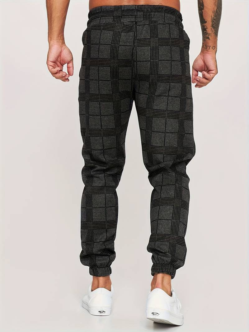 Anker | Men's Lightweight Checkered Jogger Pants for Winter