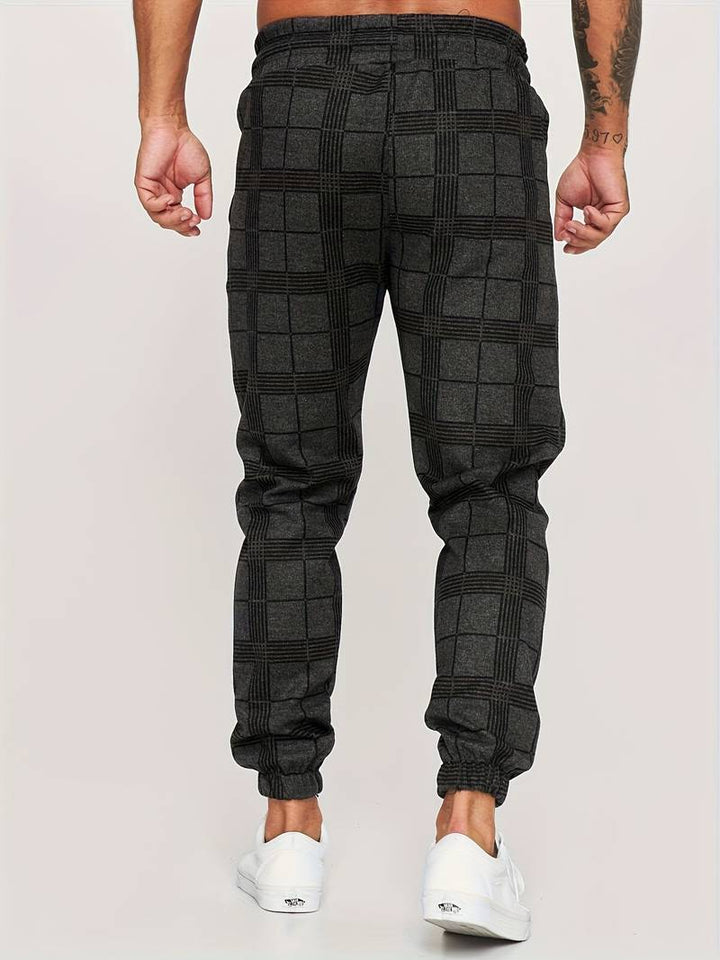 Anker | Men's Lightweight Checkered Jogger Pants for Winter