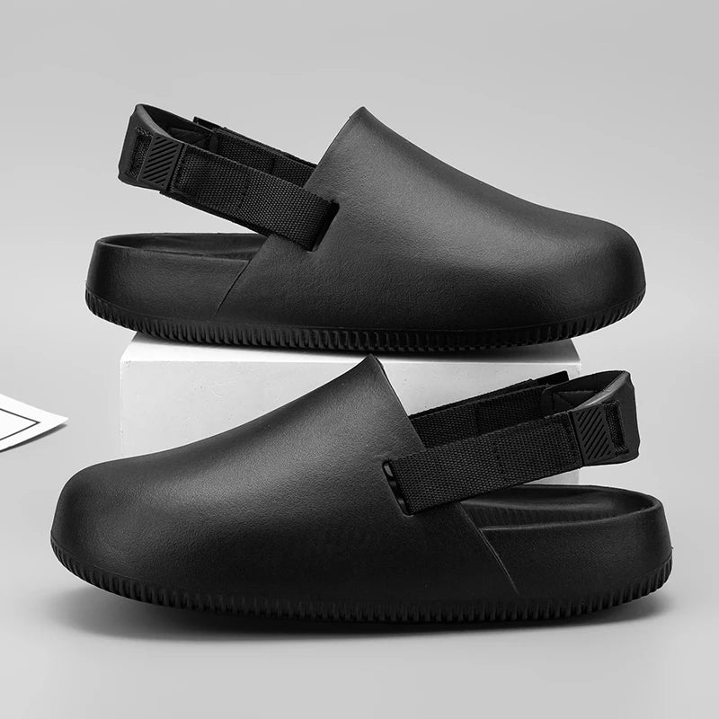 Jacob | Men's Winter Slip-On Sandals with Adjustable Strap