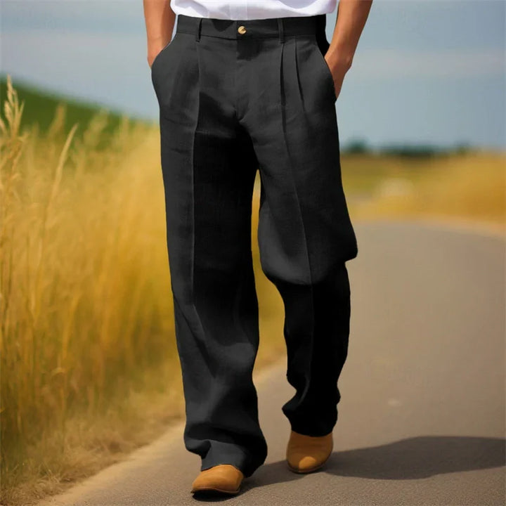Frederik | Men's Trousers with Pleats and Loose Fit