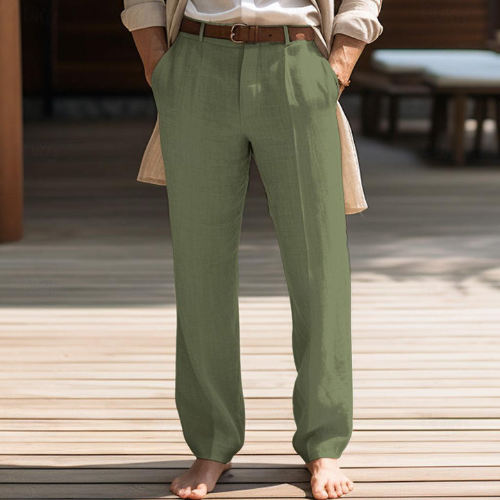 Magnus | Men's Trousers with Belt and Relaxed Fit