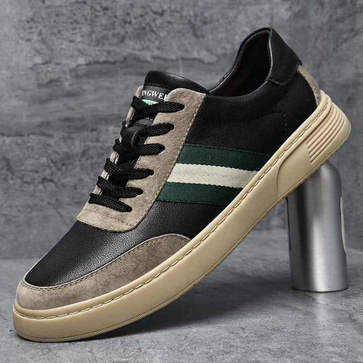 Elias | Men's Winter PU Leather Sneakers with Lacing
