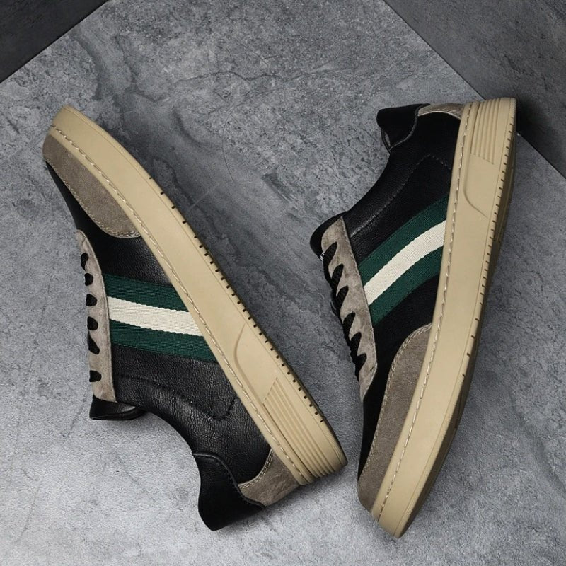 Elias | Men's Winter PU Leather Sneakers with Lacing