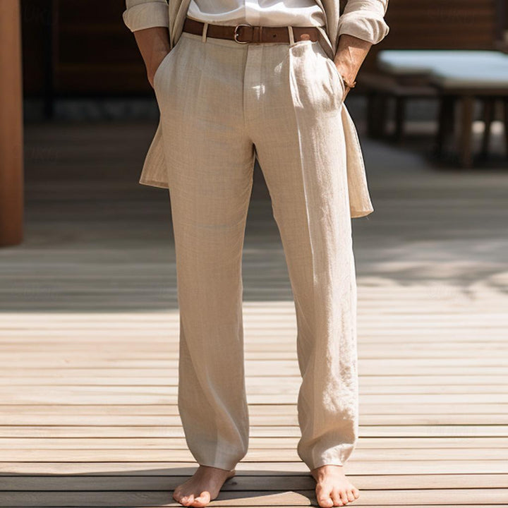 Magnus | Men's Trousers with Belt and Relaxed Fit