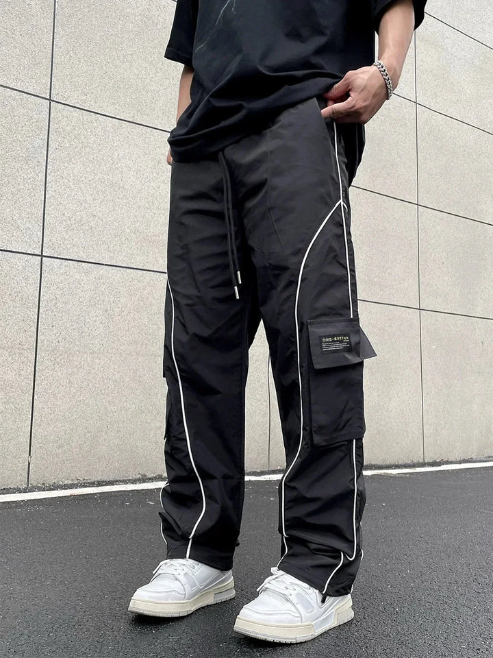 Adrian | Men's Casual Loose-Fit Cargo Pants with Side Stripes
