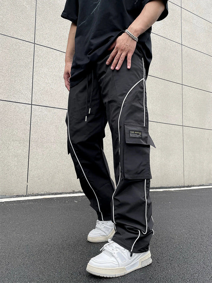 Adrian | Men's Casual Loose-Fit Cargo Pants with Side Stripes